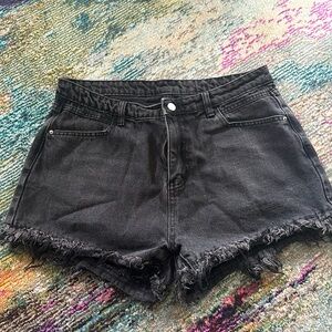 Woman’s cut off jean shorts